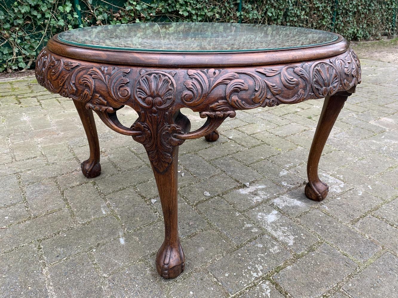 Carved Coffee Table Glantiques Recent Added Items European Antiques Decorative