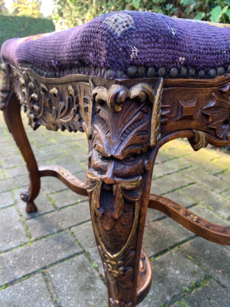 Carved Footstool