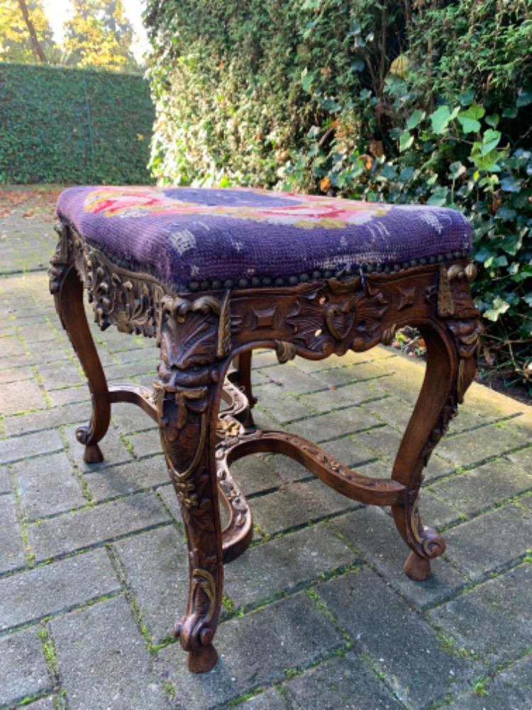 Carved Footstool