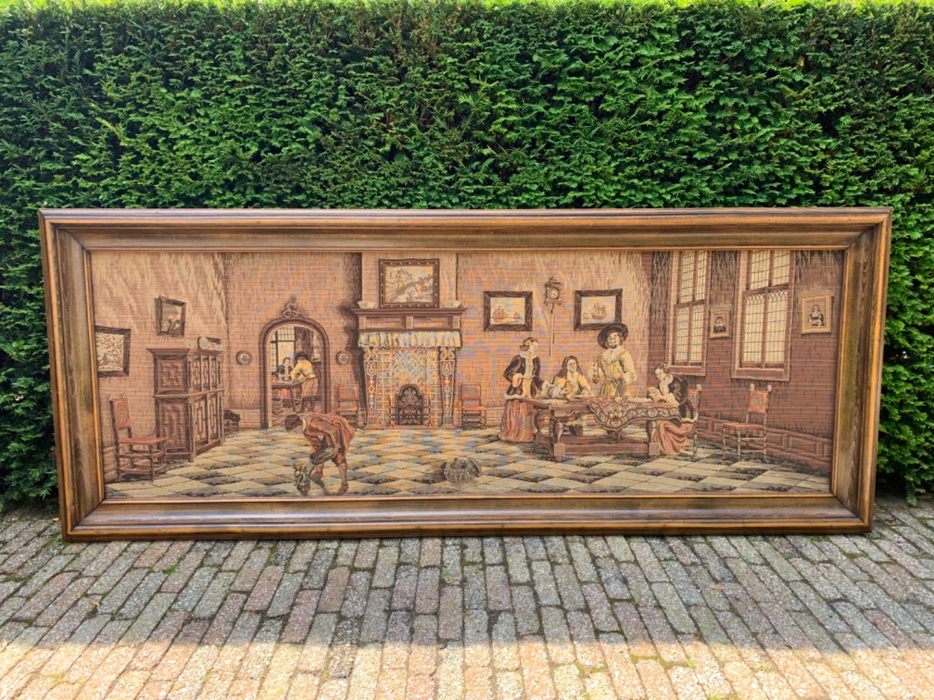 Flemish style Framed tapestry