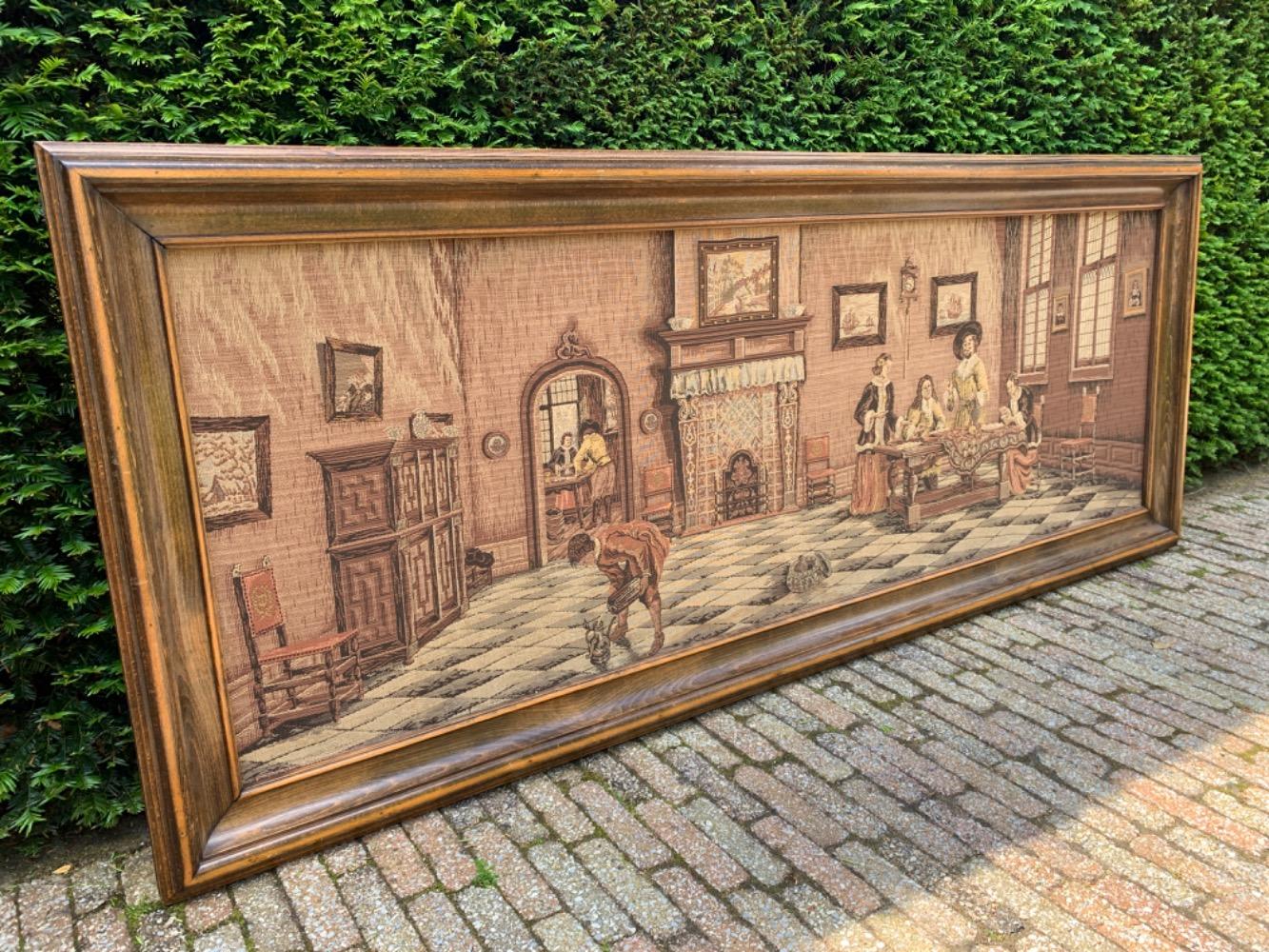 Flemish style Framed tapestry