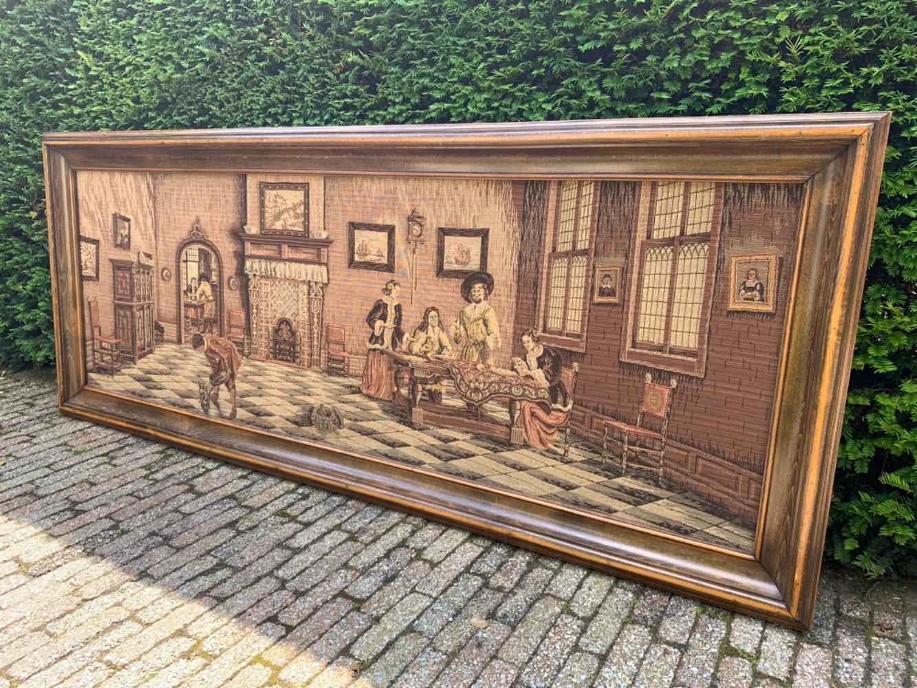 Flemish style Framed tapestry