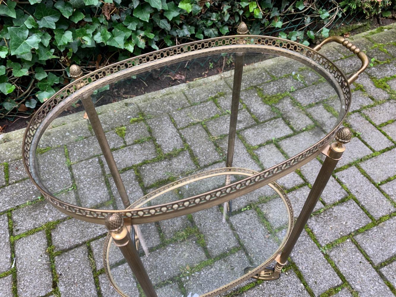 Hollywood Regency style Serving cart