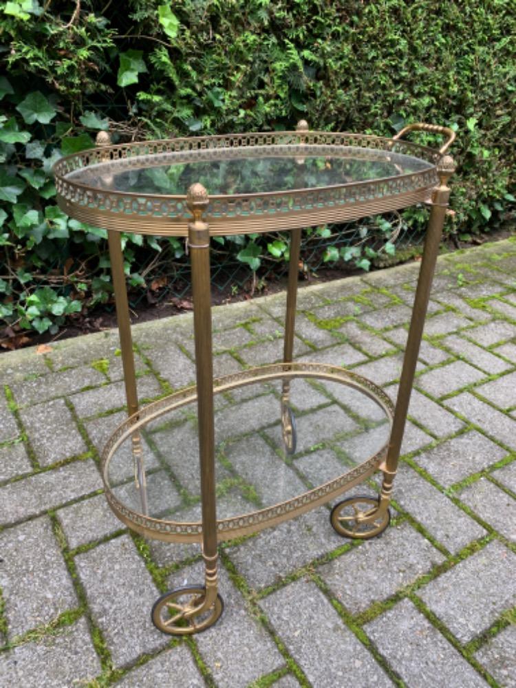 Hollywood Regency style Serving cart