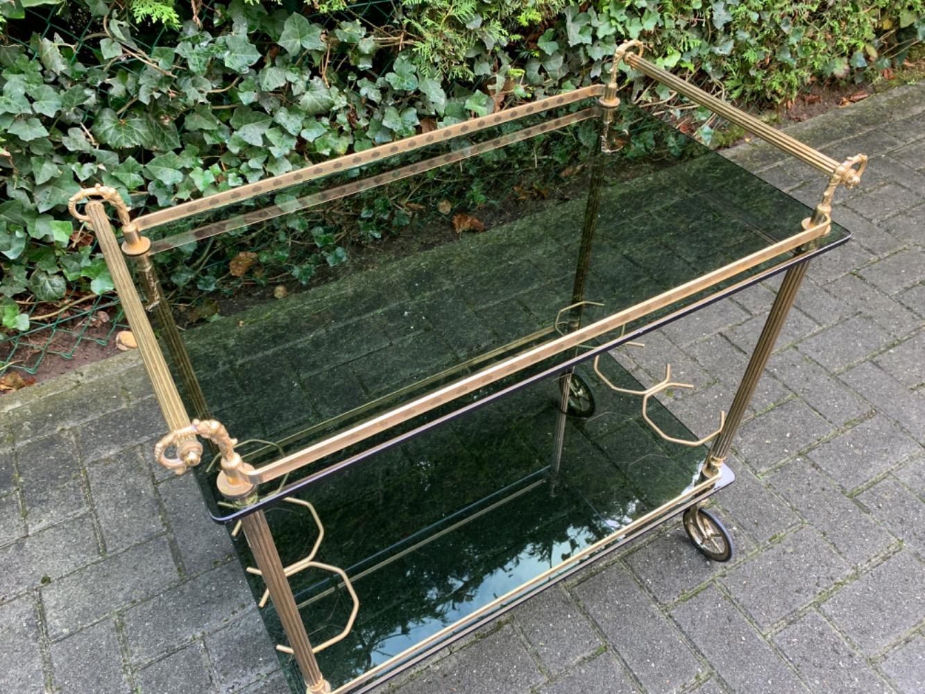 Hollywood Regency style Serving cart