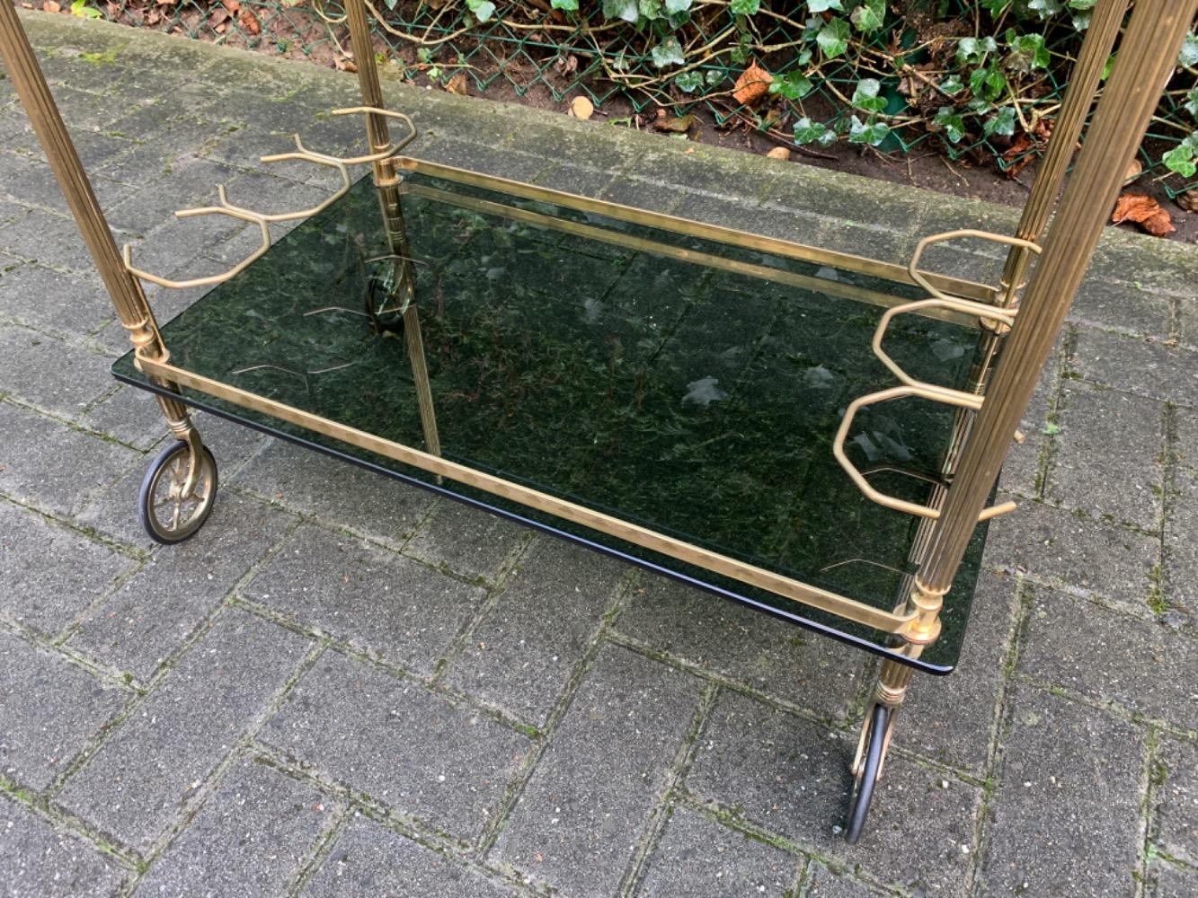 Hollywood Regency style Serving cart