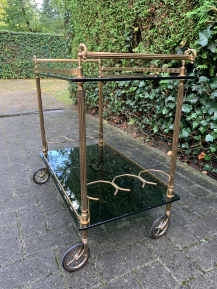 Hollywood Regency style Serving cart