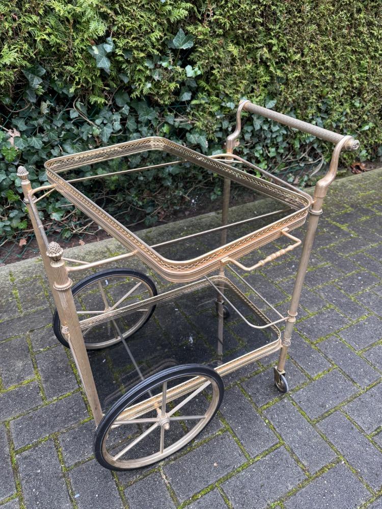 Hollywood Regency style Serving cart