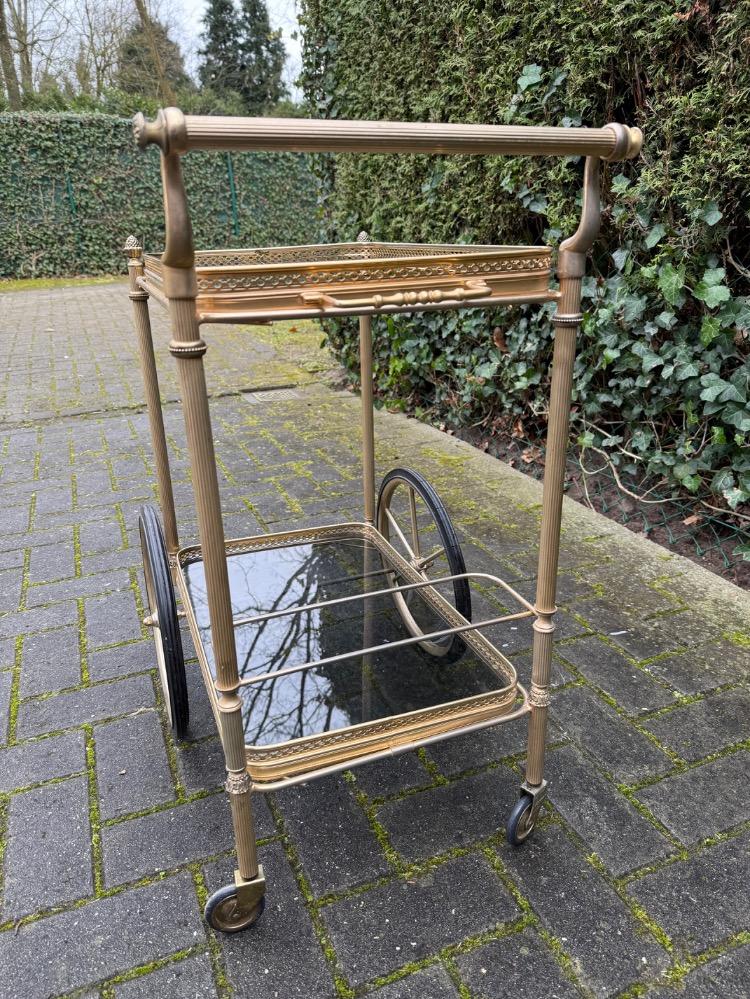 Hollywood Regency style Serving cart