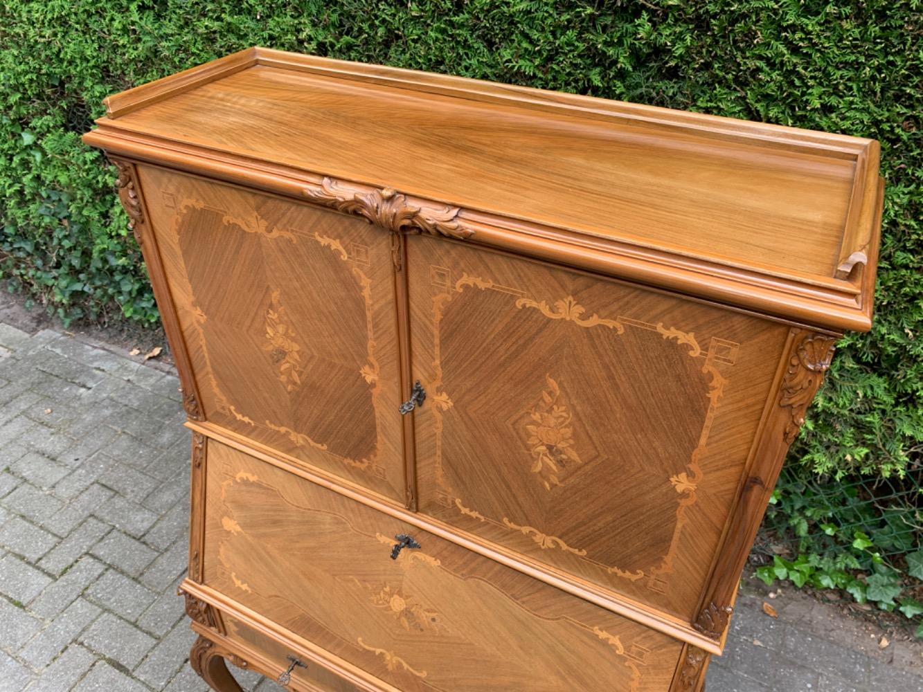 Inlaid Louis XV Secretary desk