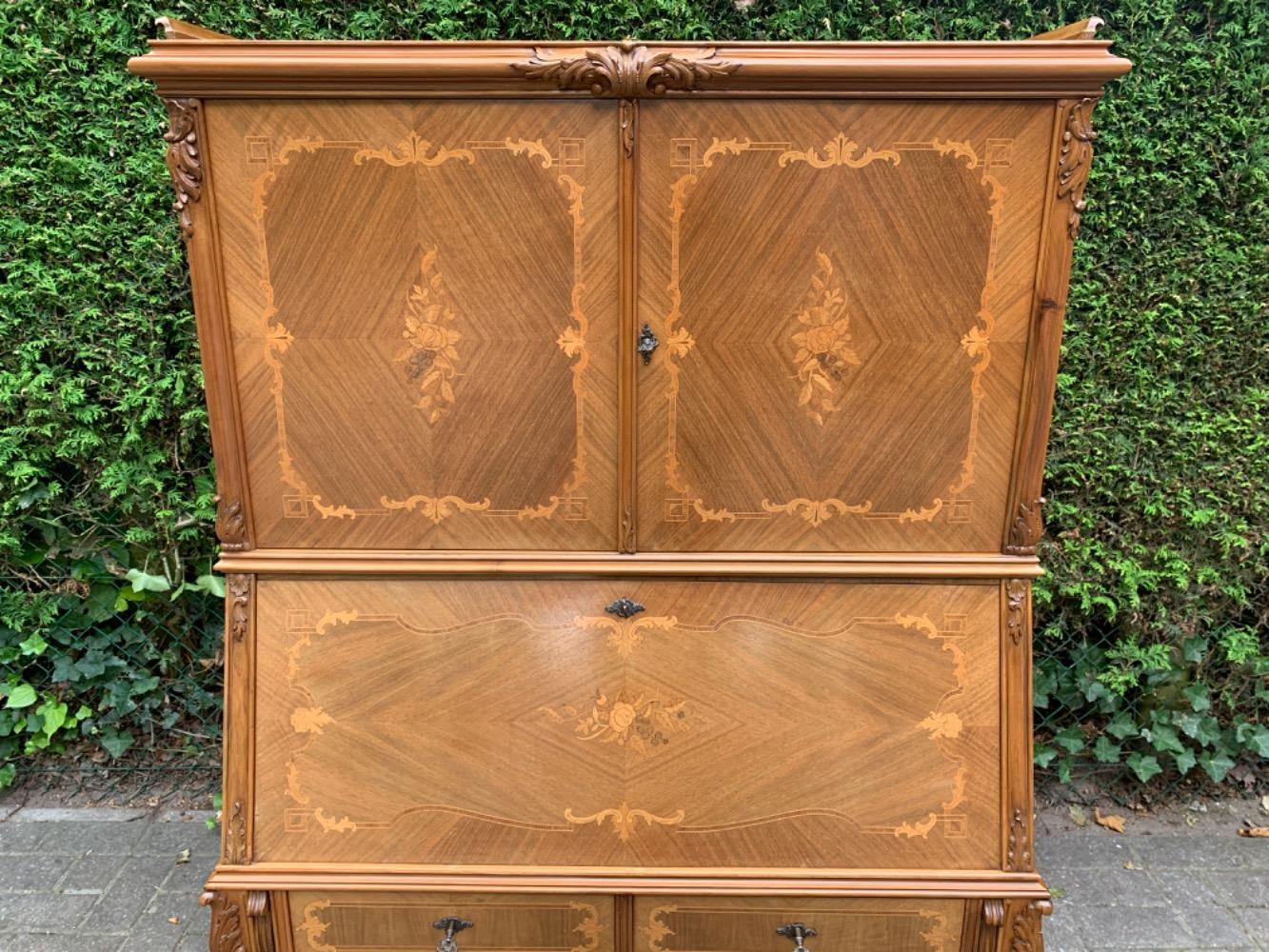 Inlaid Louis XV Secretary desk