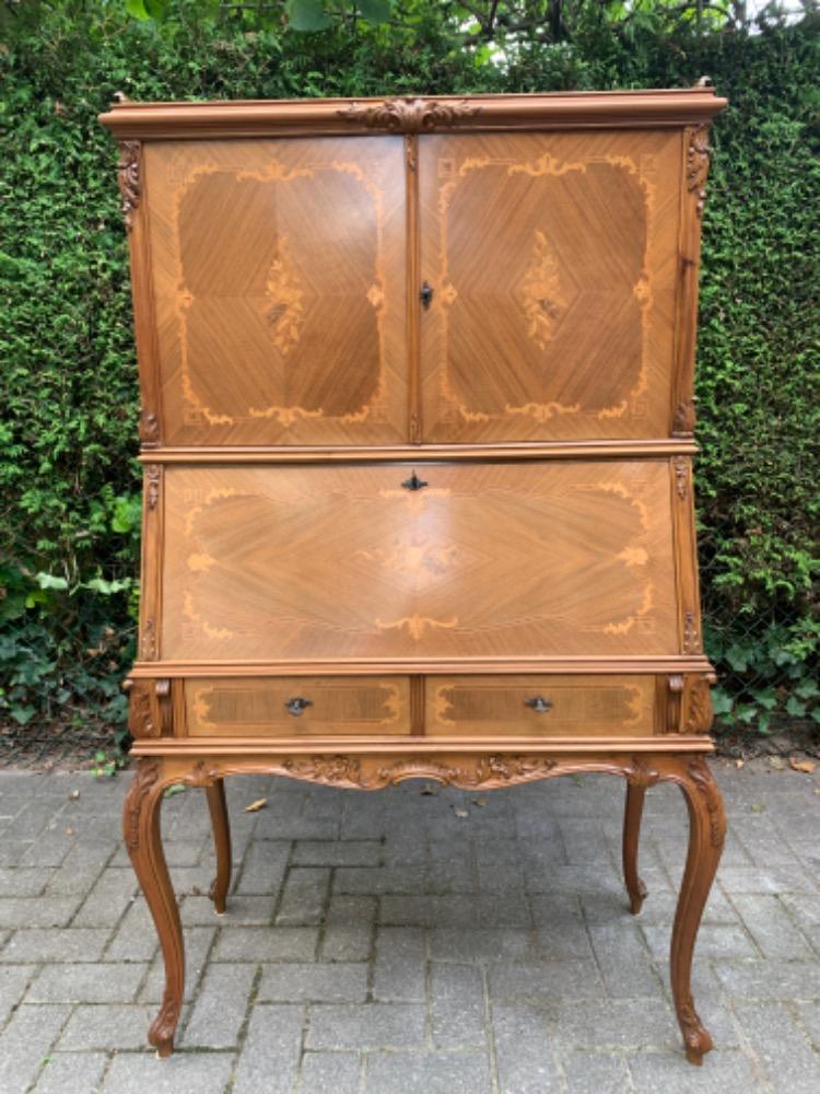 Inlaid Louis XV Secretary desk