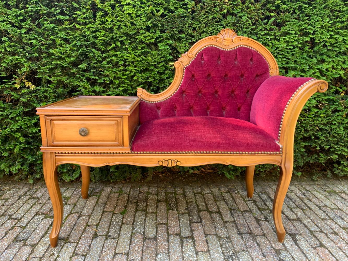 Louis XV style Telephone bench