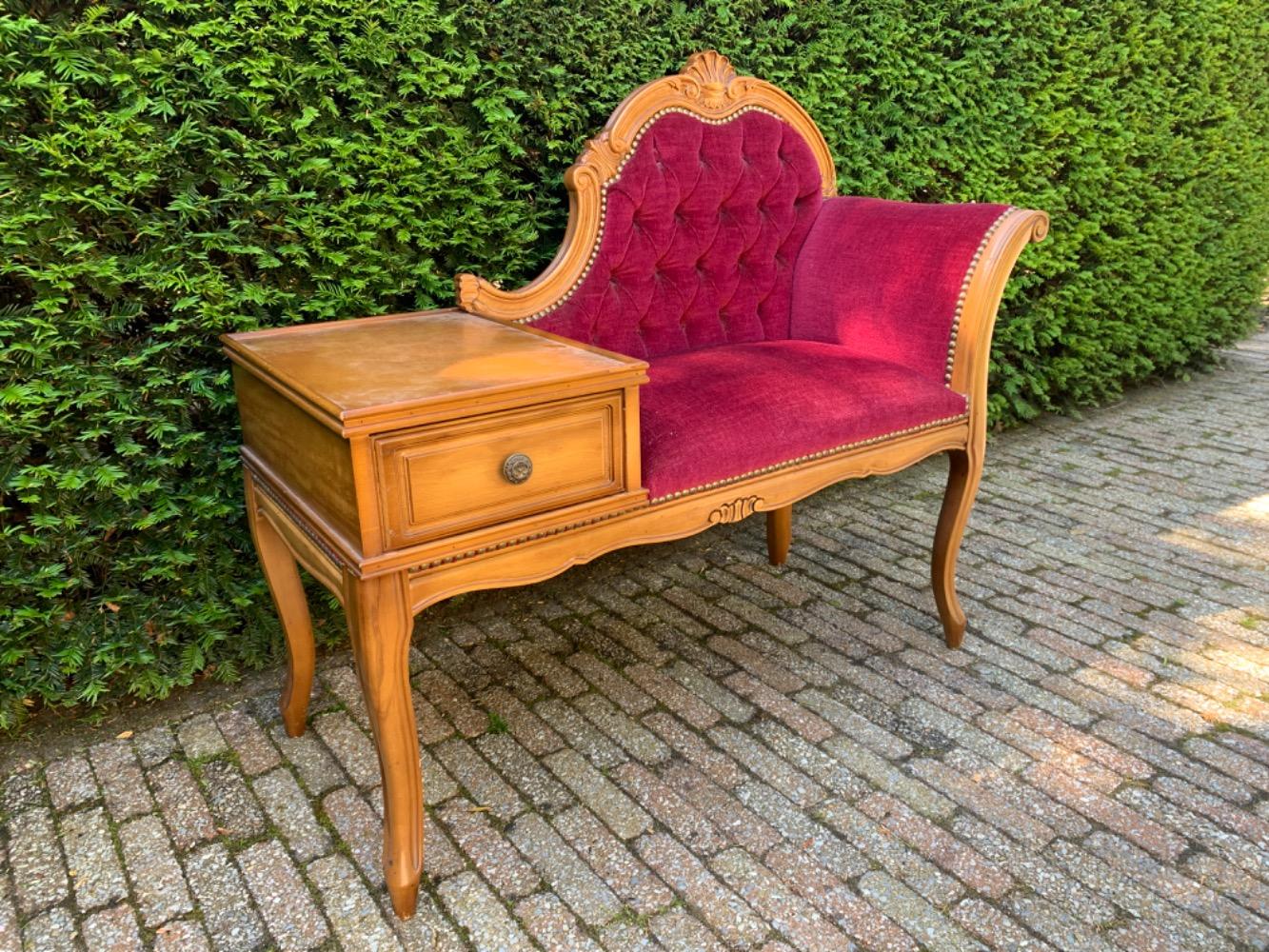 Louis XV style Telephone bench