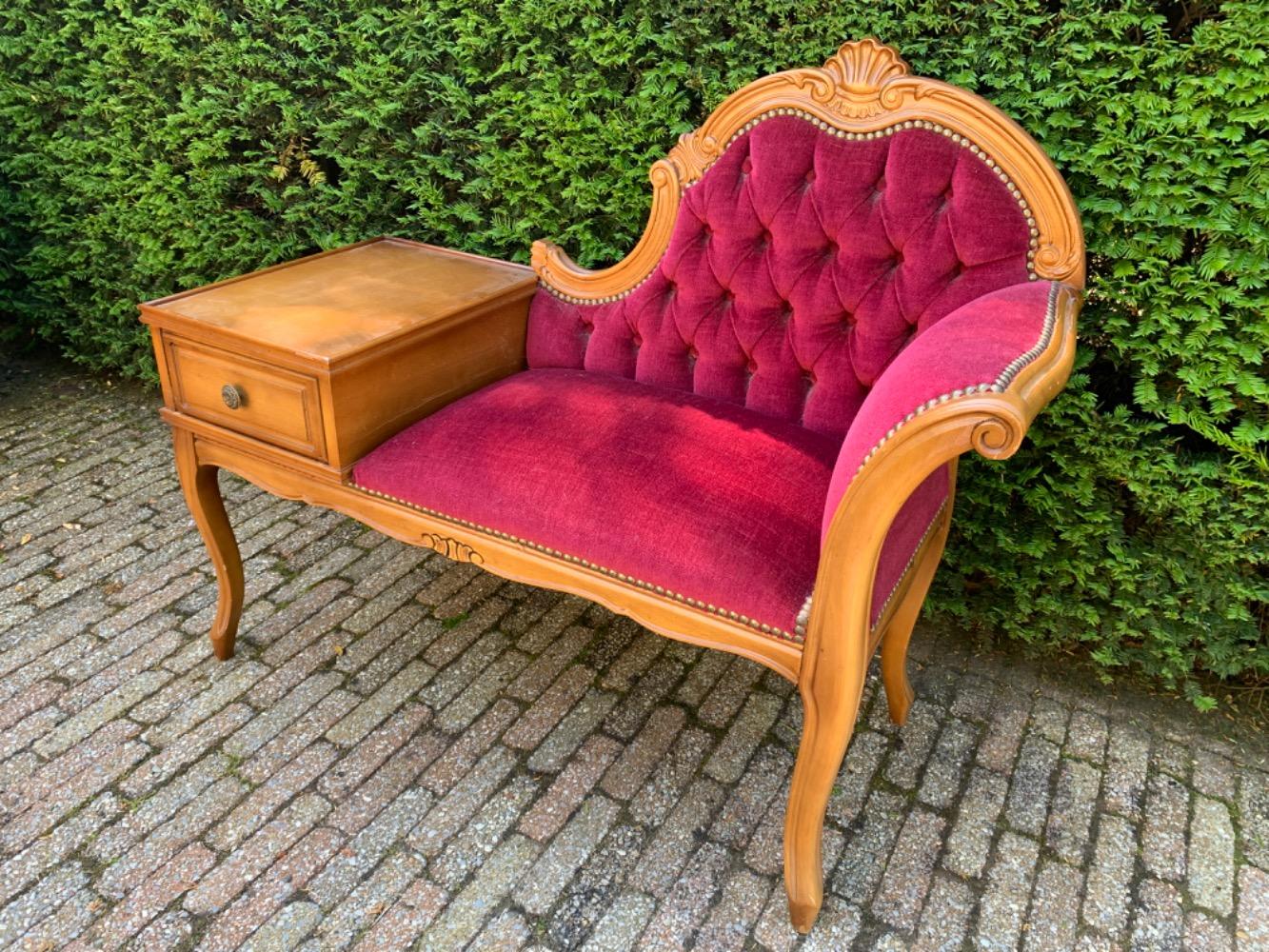 Louis XV style Telephone bench