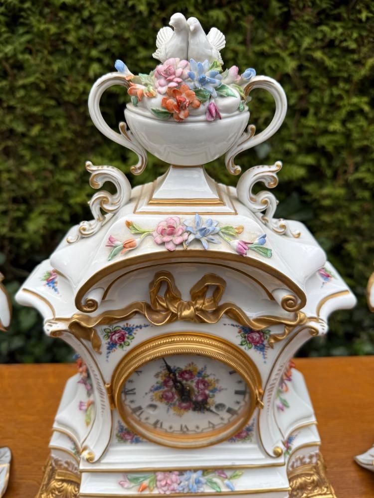 Louis XVI style Clock set