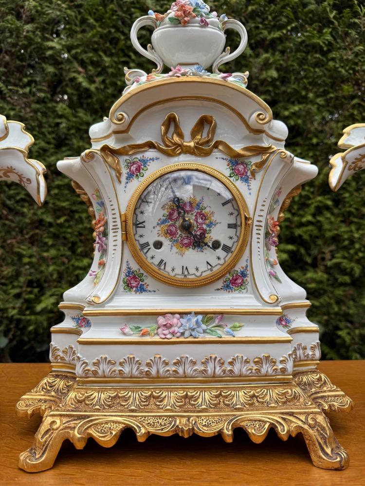 Louis XVI style Clock set