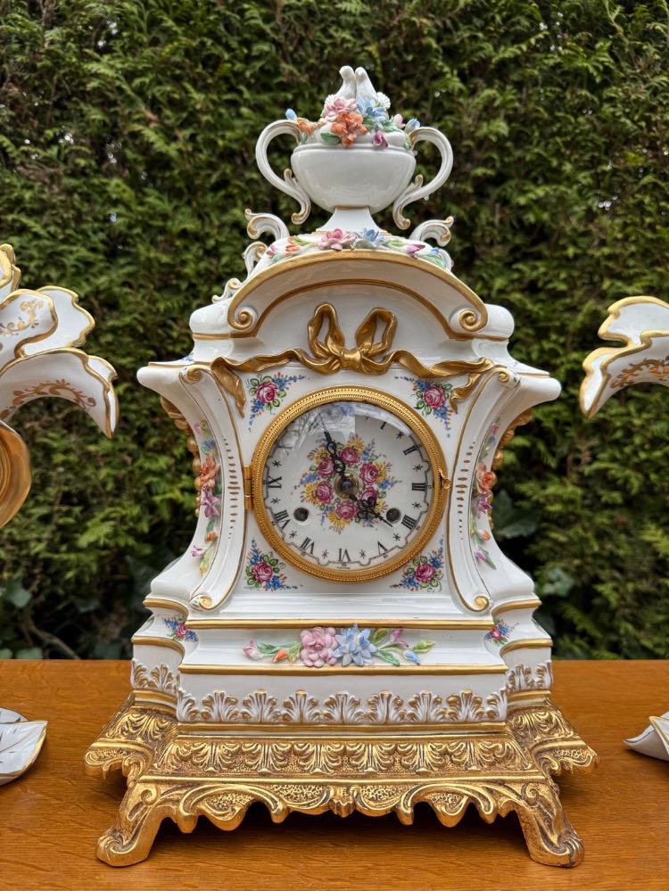 Louis XVI style Clock set