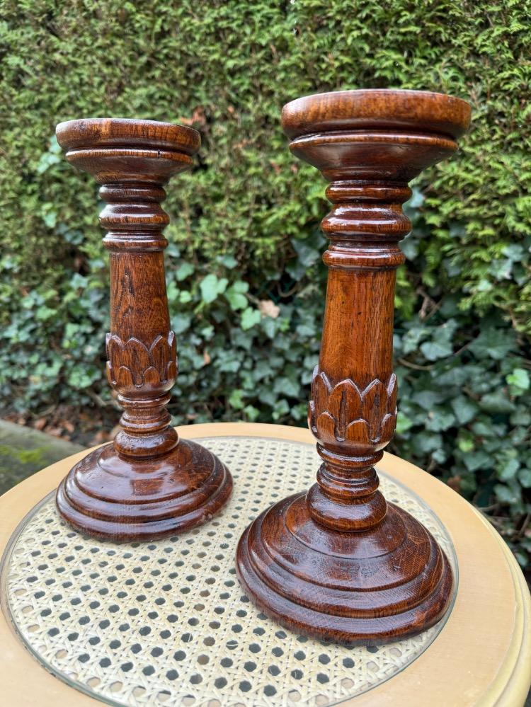 Pair of candle holders