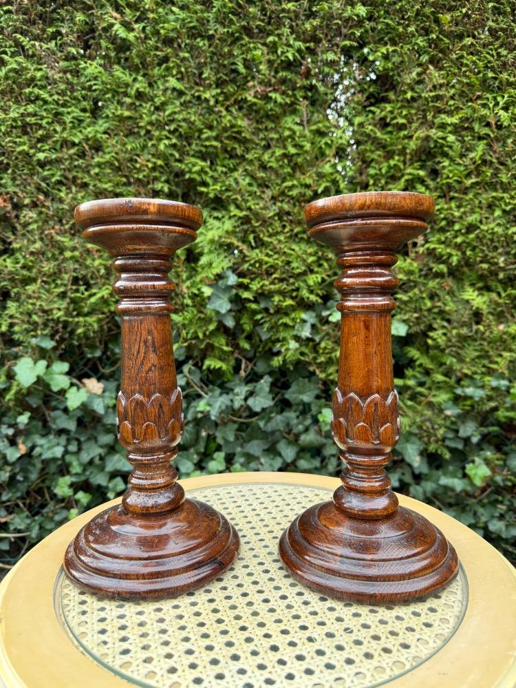 Pair of candle holders